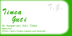 timea guti business card